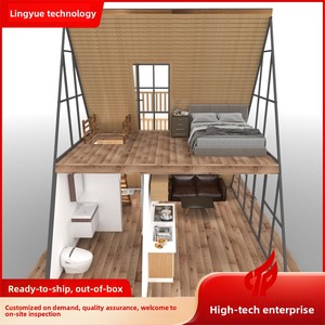 <span class=keywords><strong>Casa</strong></span> de Madera Triangular con Estructura de Acero para Acampar, Alojamiento en <span class=keywords><strong>Casa</strong></span> de Familia, Patio Exterior, Desplazable, Escénico, de Montaje Rápido - Product Image 5