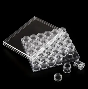 Bead Compartment Storage Box BX017 Bead Stackable Organizer nail box Glitter Storage Box