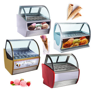 Vitrines réfrigérées pour glaces 450L, congélateur à gelato, présentoir 900W, réfrigérateur pour gâteaux de café, réfrigérateur de présentation pour boulangerie - Product Image 1