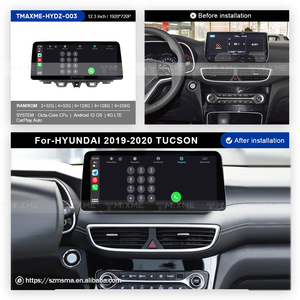 Reproductor de radio para coche Maisimei, reproductor de CD para coche carplay inalámbrico de 12,3 pulgadas para Hyundai TUCSON 2019-2020, navegación con pantalla táctil GPS - Product Image 2