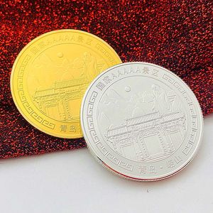 Pièce de monnaie de sobriété plaquée bronze, sculpture métallique de phare éclairant la voie à travers l'obscurité, médaille de cadeau éblouissante dans le noir - Product Image 1