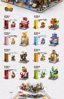 Blocs de construction de ville à petites particules pour enfants, modèle de construction urbaine en plastique ABS, compatibles avec les puzzles, jouets unisexes à assembler