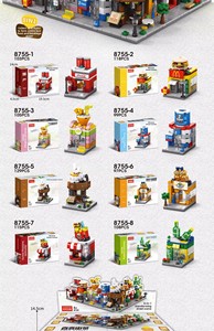 Blocs de construction de ville à petites particules pour enfants, modèle de construction urbaine en plastique ABS, compatibles avec les puzzles, jouets unisexes à assembler - Product Image 5