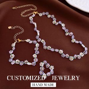 FY Mode Bijoux Bracelets Boho À La Main Amitié Miyuki Perles De Rocaille Soleil Fleur Marguerite Perlé Tressé <span class=keywords><strong>Surfeur</strong></span> Cheville Bracelets - Product Image 1