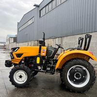 Tractor Agrícola Compacto de 50HP 4X4 Diésel, 36.8Kw, para Pequeñas Granjas, Jardines y Céspedes, Suministro de Fábrica