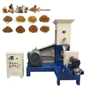 small type Dry Pet dog fish cat bird chick feed Food making machine Screw Dog Food Pellet Pet Snacks Processing Extruder Machine