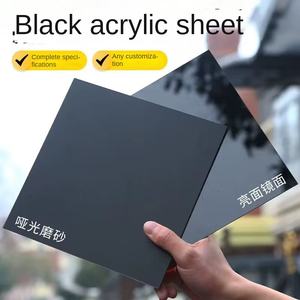 <span class=keywords><strong>Plaque</strong></span> acrylique noire personnalisée miroir mat givré lunette en plastique <span class=keywords><strong>translucide</strong></span> pour ombrage <span class=keywords><strong>plaque</strong></span> de fond gravure - Product Image 5