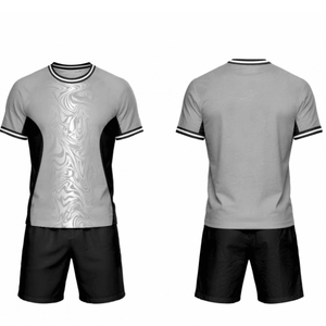 <span class=keywords><strong>Maillot</strong></span> <span class=keywords><strong>de</strong></span> football personnalisé pour homme adulte, style équipe, col en V, 100% polyester, impression par sublimation thermique, séchage rapide et respirant, été - Product Image 3