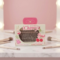 Extensions de cils en gros personnalisées faites à la main, marque privée, effet 3D, cils en grappe segmentés en faux vison, 6 rangées, pointus