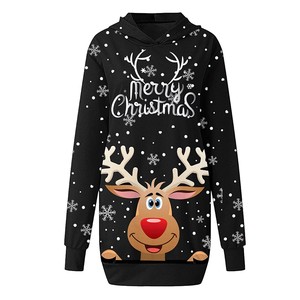 2024 Merry <strong>Christmas</strong> Clothes Fall Short <strong>Dresses</strong> Sweatshirt Hoodie Ladies <strong>Christmas</strong> Tshirts <strong>Dress</strong> for <strong>Women</strong> WIth Pocket Hooded - Product Image 4
