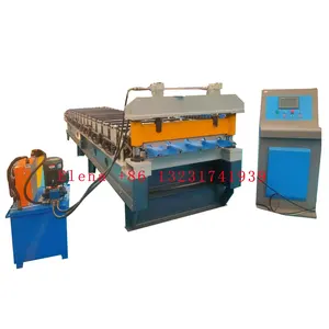 Cangzhou Hoge Snelheid 12 ''Pbr Panel Dak Sheet Roll Forming Machine Voor Usa Markt