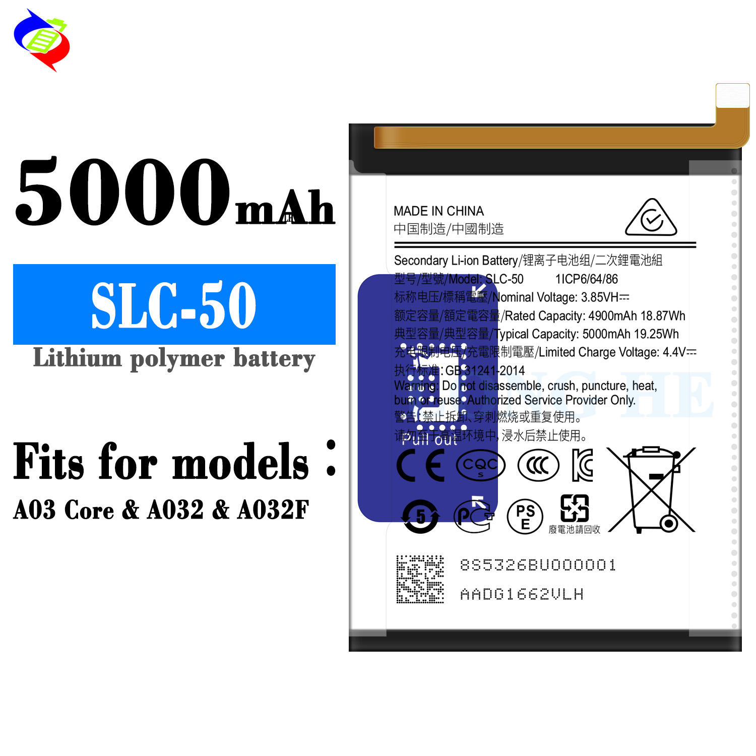 pour Samsung A03 Core A032 A032F