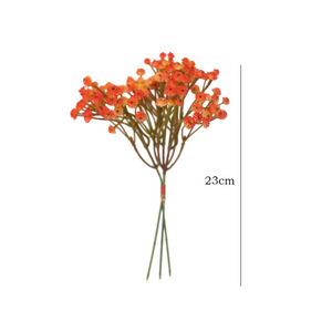 Baby's Breath <b>Artificial</b> Flower <b>Bouquet</b> Autumn Color Soft Pvc Long Lasting Home Decoration Wedding Props - Product Image 5