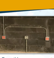 Kotak listrik logam las, 2 Tamper tahan 20 stopkontak dupleks Amp, wadah dupleks 4x4 "penutup