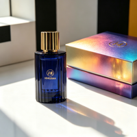 Botol Parfum Kaca Silinder Eksklusif HANMING HH-265 Grosir 100ml, Permukaan Semprot, Tutup Plastik Berkualitas Tinggi, Cocok untuk Hadiah