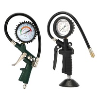 Manomètre numérique portable haute précision pour pneus de voiture avec tête de gonflage et affichage de la pression