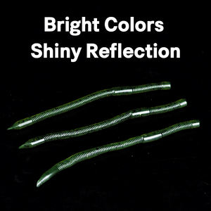 HOWELL 150mm 4G Nuevo Flash Flake Soft Bass Pesca Cebo Senko Estilo Gusano de agua dulce Señuelo Plástico Impreso Condición para River Lake - Product Image 3