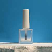 Flacon de vernis à ongles en verre carré de 7ml, 10ml, 15ml, personnalisable avec couvercle à pinceau, impression sérigraphique, couleurs sur mesure, vente en gros