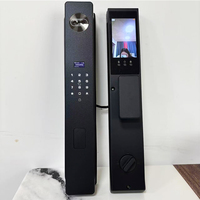 Serrure de porte intelligente en alliage d'aluminium V70 avec empreinte digitale, mot de passe, reconnaissance faciale, application Tuya, déverrouillage par code pour portes en acier inoxydable