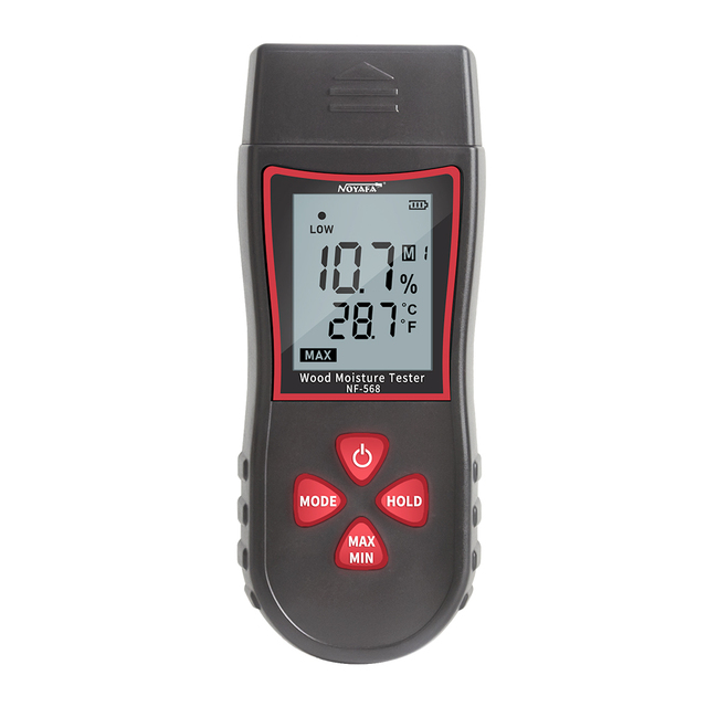 NOYAFA NF-568 Digital LCD Meter Detector Hygrometer 0-99% Humidity Wood Moisture Tester