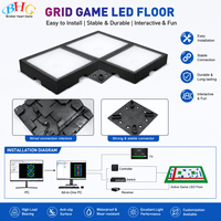 Sistema de Piso LED Interactivo Comercial con Juego de Cuadrícula Activable, Juegos Multijugador para Centros de Entretenimiento Familiar (FEC) y Arcades
