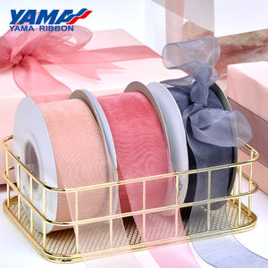 Yama <span class=keywords><strong>Ribbon</strong></span> 3-75MM Lebar Colorful Polyester Belaka Organza Pita Kemasan untuk Hadiah - Product Image 1