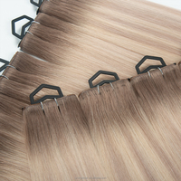 Nouvelle Tendance Usine Extensions de Cheveux 100% Vierge Remy Invisible Trame en PU à Trous Double Drawn Injectée Effet Papillon