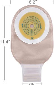 Bolsas de Colostomía BL, Suministros para Ostomía, Bolsas Drenables de Una Pieza y Dos Piezas con Cierre de Película de PE (70mm/350ml), Cuidado de Estomas e Ileostomía - Product Image 6