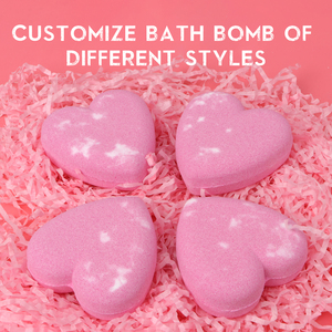 Bombe da Bagno Rosa Fatte a Mano per San Valentino - Ingredienti 100% Naturali, Profumo Floreale, Fragranza Personalizzata, Cura del Corpo SPA OEM - Product Image 3