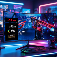 Monitor 23.8 27 Inch Curved Frameless Professional Gaming Monitors 2K 180HZ Lcd Monitors