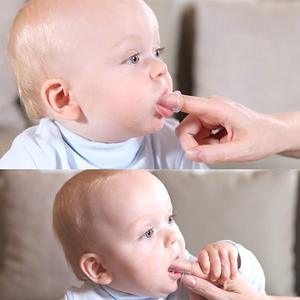 Brosse à dents pour bébé en silicone souple avec étui pour l'hygiène buccale facile des tout-petits et des enfants, pour l'apprentissage et la dentition - Product Image 2