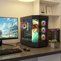 Caja de PC Pcooling con Pantalla LCD Grande, Mini ITX, MATX, Micro ATX, Caja de PC para Juegos con Pantalla LCD
