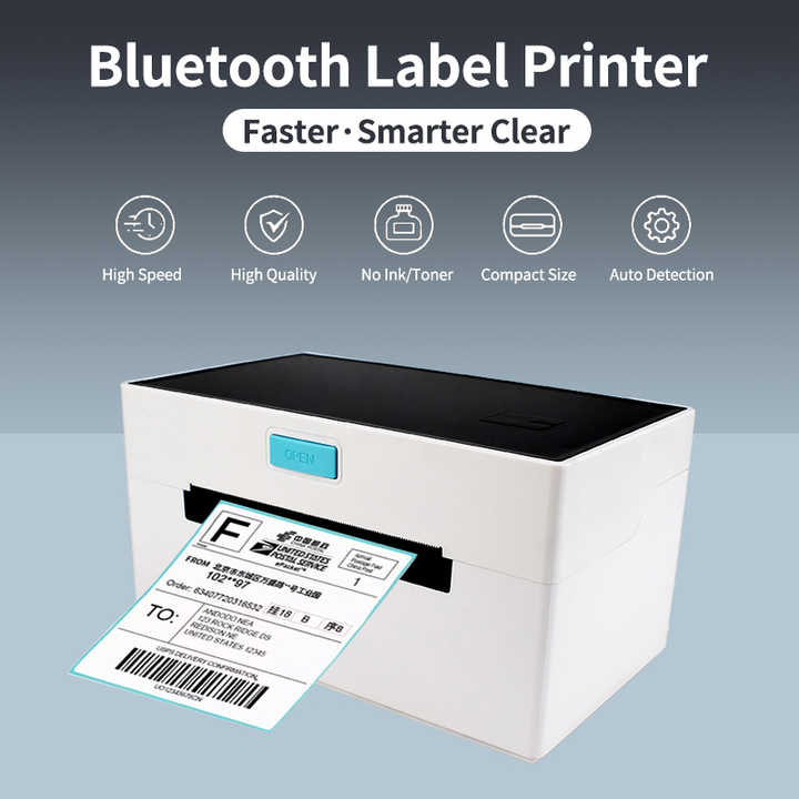 Bd Label BD-9220 Bluetooth USB Label Printer - 4x6 Inch Thermal