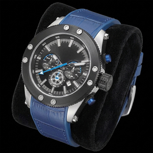 Montre pour homme de marque de luxe, calendrier, étanche, acier inoxydable, <span class=keywords><strong>cuir</strong></span>, cadran de 40 mm, bracelet de 20 mm, mouvement à quartz - Product Image 4