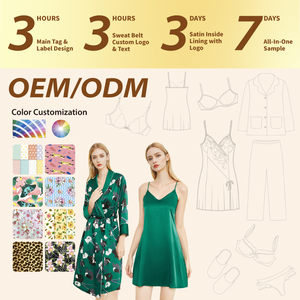 أرواب العروس من الحرير ملابس نوم نسائية بيجامة حرير التوت رداء من الساتان الحريري بيجامات نسائية رداء نسائي من الساتان الحريري بيجامات ساتان نسائية - Product Image 3