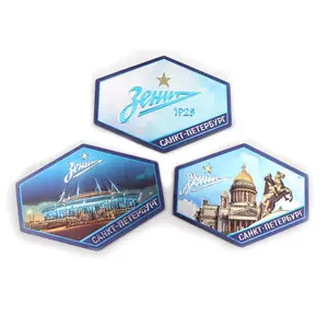Souvenir Epoxy Coating Russia Tourist Aluminum Foil Fridge Magnet