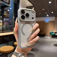 Casing iPhone 17 Pro Estetis Tpu Pengisian Daya Nirkabel Transparan Magnetik