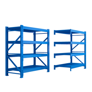 Étagères de stockage métalliques légères pour entrepôt, montage facile, type rivet, étagère légère pour l'affichage des marchandises - Product Image 3