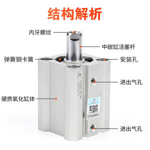 Cylindre pneumatique fin Xingchen Airtac modèle ACQ20/CQ2B32/12*16*40-10X25*35X50X75, raccords industriels filetés, neuf et d'occasion - Product Image 2