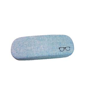 Étui rigide pour lunettes de vue unisexe, grand format, de forme rectangulaire, avec tissu en lin, pour hommes et femmes - Product Image 5