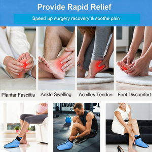 Bota <span class=keywords><strong>de</strong></span> hielo para tobillo, terapia <span class=keywords><strong>de</strong></span> frío/calor, alivio duradero del dolor <span class=keywords><strong>de</strong></span> pie y tobillo, para hinchazón después <span class=keywords><strong>de</strong></span> cirugía, pies adoloridos - Product Image 4