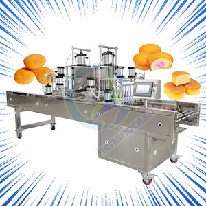 Dispensador automático industrial de alta eficiência para bolos, máquina de bolos de esponja, depositador para bolos industriais