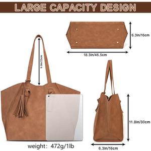 <span class=keywords><strong>Novedades</strong></span> 2026, Bolso Tote de Cuero Inspirado en Diseñadores, para Mujer, Espacioso, Duradero, con Artesanía Refinada, Venta al Por Mayor - Product Image 3