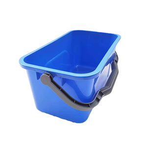 Small Size Strong And Sturdy Pp Plastic 12l Window Washer Squeegee Rectangle Cleaning Buckets 14 Liter The Square Plastic Bucket