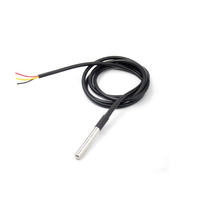 High Accuracy DS18B20 Digital Thermometer Probe, Rustproof Stainless Steel Housing for Outdoor & Industrial Monitoring