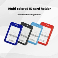 Porta Tarjetas de Identificación de Plástico con Cubierta Deslizante al por Mayor para Empleados, Estudiantes, Tarjetas de Crédito, Tarjetas de Exposición