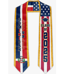 Cuba y American Graduation Stole 2025 Unisex Graduation <span class=keywords><strong>Sash</strong></span> Clase de 2025 Graduate Honor Stoles Gift - Product Image 2