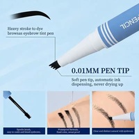 Crayon à sourcils à pointe fine avec effet brume extrêmement fin et doux, anti-bavures, longue tenue, pour sourcils sauvages