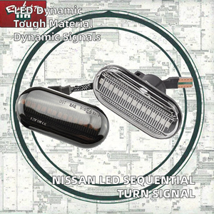 Pour Nissan LED dynamique lumière séquentielle clignotant indicateur de marqueur latéral pour <span class=keywords><strong>Renault</strong></span> Clio Espace <span class=keywords><strong>Kangoo</strong></span> Megane-12V nouveaux modèles - Product Image 2