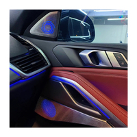 Couverture de haut-parleur éclairée par LED RGB avec lumière ambiante pour X5 G05, lampe d'ambiance intérieure de voiture, accessoires de modification automobile